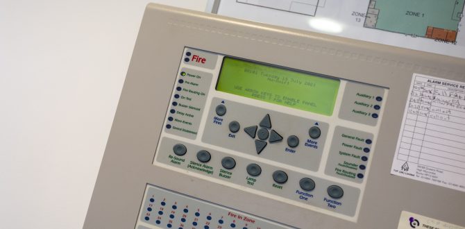 Commercial fire alarm console