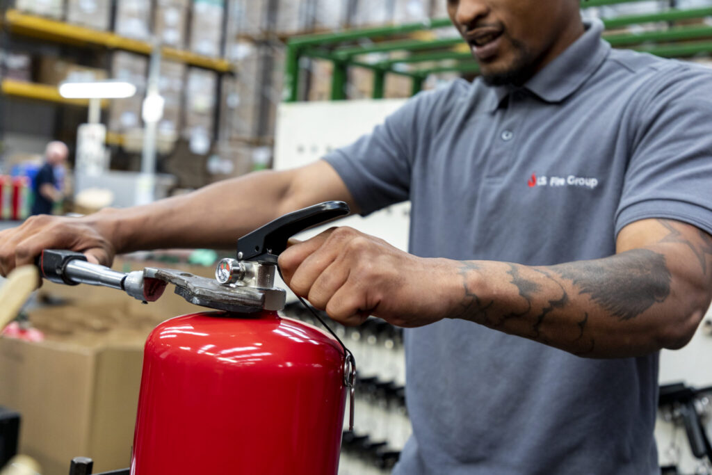 how is a fire extinguisher made