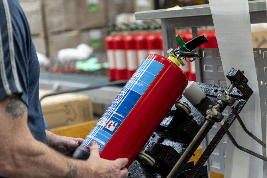 how is a fire extinguisher made